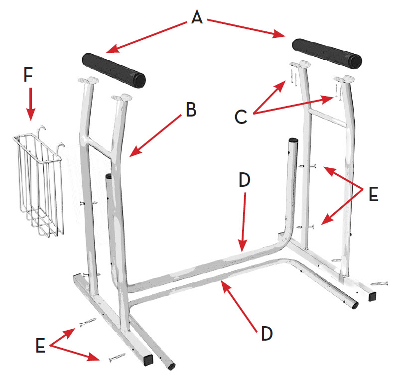 Drive Medical FreeStanding Toilet Safety Frame